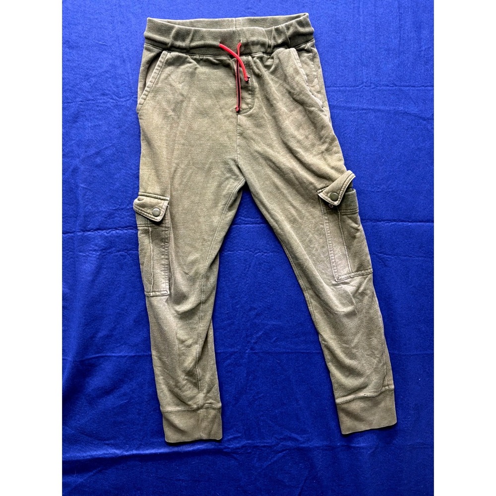 Crewcuts Cargo Jogger Sweatpants Boys Size 10 Olive Green